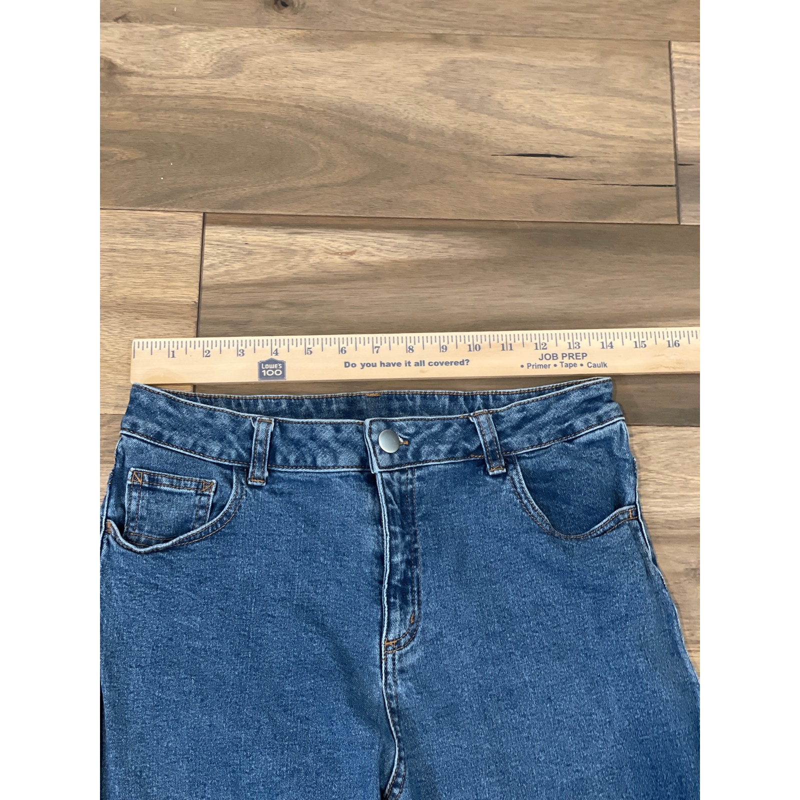 Barbie Cotton Jeans Size 18 Blue Black Barbie Themed Decals — image 3 of 8